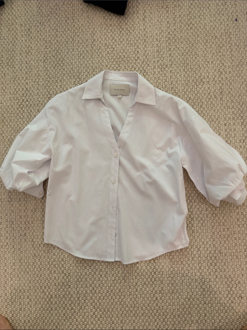Brochu Walker Light White Collared Shirt
